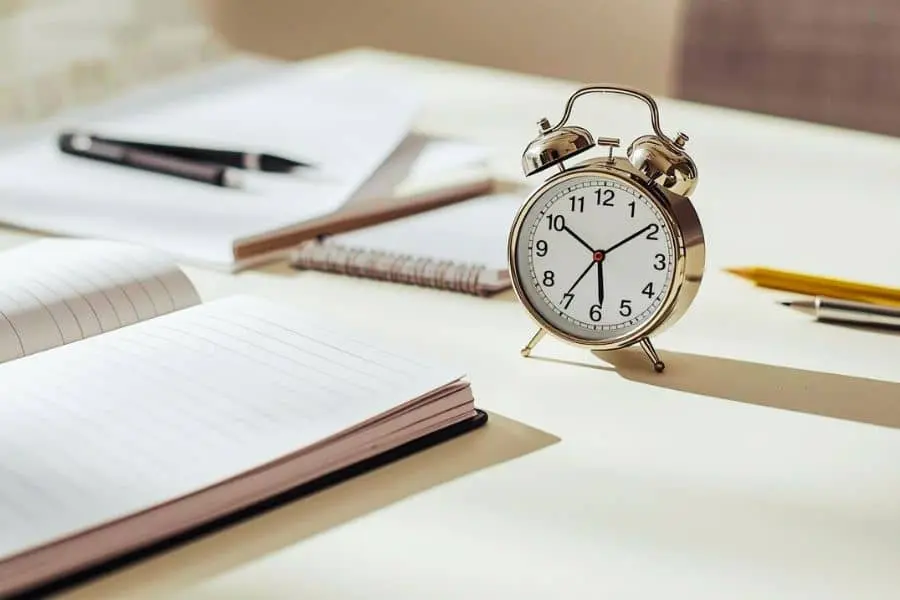 Pomodoro technique timer used during focused study sessions