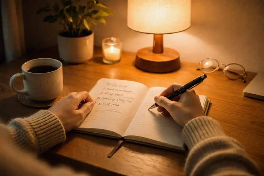 planning evening habits for next day productivity checklist 