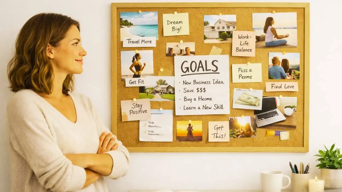 psychology of success mindset visualization goal achievement concept