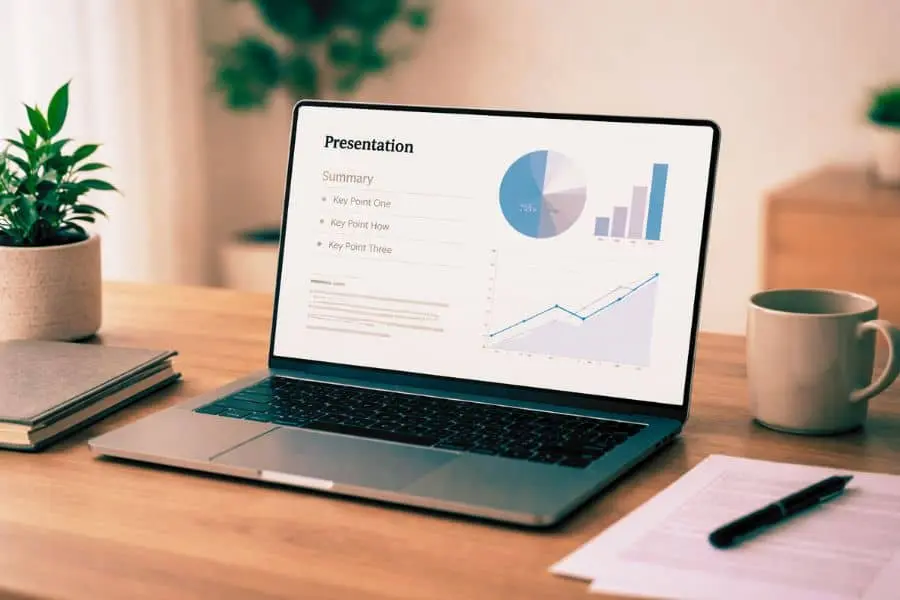 simple slides to improve presentation skills at work 