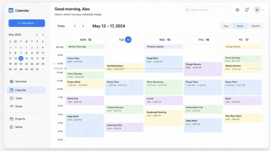 time blocking method example lifestyle tweaks for mental clarity productivity 